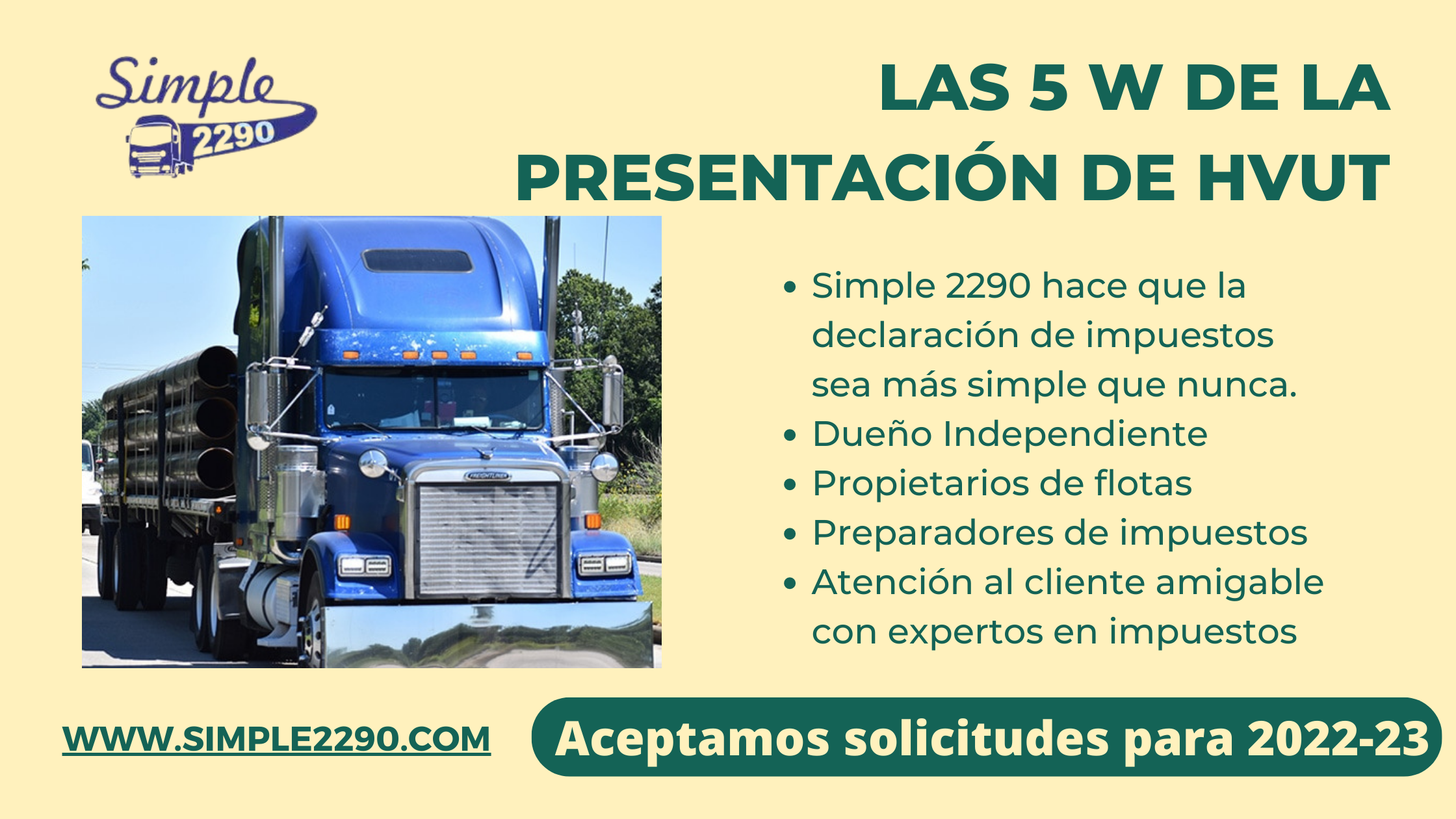 Las 5 W de la presentación de HVUT