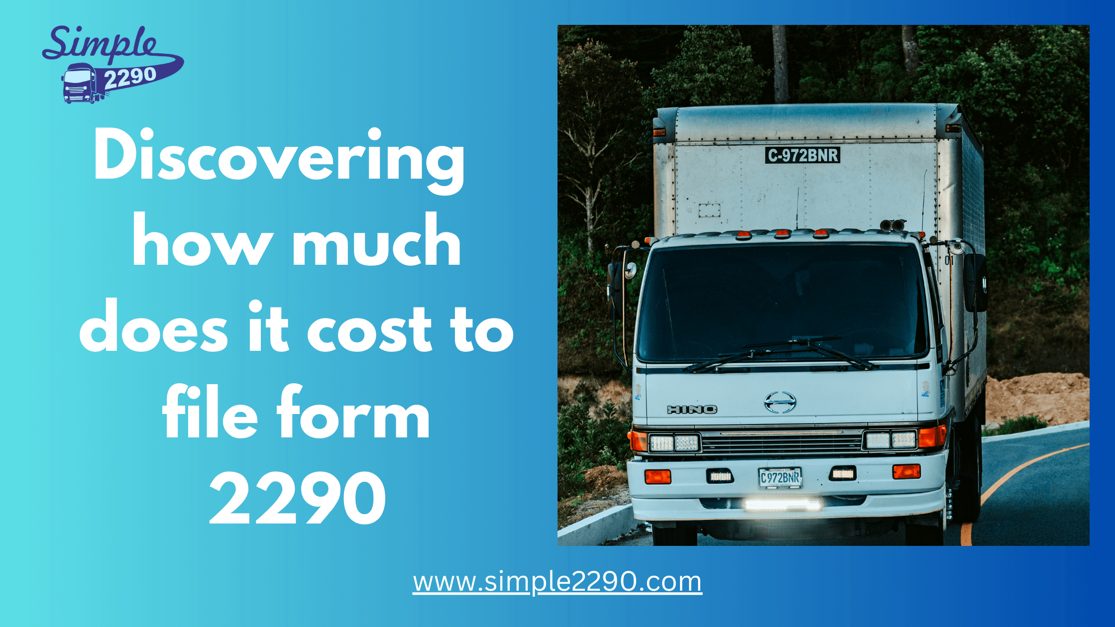 Discovering how much does it cost to file form 2290