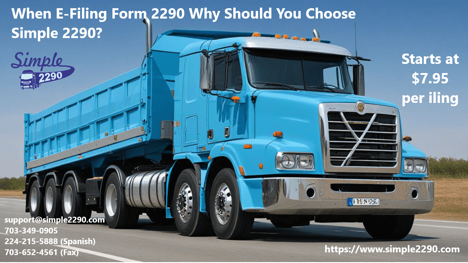 When E-Filing Form 2290 Why Should You Choose Simple 2290